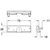 Drilling Template for Central Locking Lock Cases 72 x 20 mm