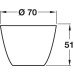 Furniture Foot Height 51 mm Plastic Lacquered Load capacity approx. 100 kg silver coloured Furniture Foot Height 51 mm Plastic Lacquered Load capacity approx. 100 kg silver coloured