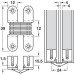 Concealed Hinge 180° for 14-26 mm Panel Thickness Maximum door thickness 18-20 mm