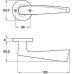 Lever Handle Set 304 Stainless Steel HL09 Häfele Pair of lever handles and roses With Euro profile cylinder escutcheon satin