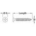 Dry Wall Screw Bugle Head Length 50 mm Ø 3.5 PH2