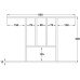 Wooden Cutlery Insert for Drawer Width 400-1000 mm 55 mm height