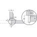 Exposed Axle Hinge Arm 240° Single Pivot Quick Mounting Aximat 300 Order hinge arm and cup separately Centre panel mounting