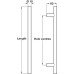 Pull Handle Bolt Through Fixing 304 Stainless Steel Guardsman H Length 400 mm hole centres 300 mm satin Pull Handle Bolt Through Fixing 304 Stainless Steel Guardsman H Length 400 mm hole centres 300 mm satin