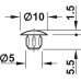 Cover Cap for Blind Holes Ø 5 mm Plastic For push fitting Black RAL 9005