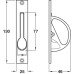 Pull Handle Mortice Gravity Drop Brass Operation: Push to release Polished