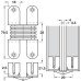 Concealed Hinge 180° for 14-26 mm Panel Thickness Maximum door thickness 24-26 mm