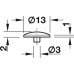 Cover Cap for Screws Press-Fit Solid Wood For push fitting Oak