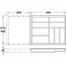 Wooden Expanding Cutlery Insert for Drawer Depth 440-500 mm eXTray European oak 470 mm deep for drawer depth 500 mm 580-940 mm insert width for drawer width 800-1000 mm