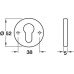 Escutcheons for Startec Lever Handles Euro Profile Cylinder Ø 52 mm Stainless Steel Satin