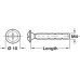 Snap Off Screw M4 Thread M4 x 20-45 mm length100 pcs.