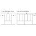 Wooden Cutlery Insert for Drawer Width 400-1000 mm 55 mm height