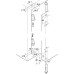 Pivot Hinge 140° Without Stop For flush mounted doors White