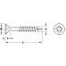 Spax® Screw Chipboard Countersunk Head with PZ Cross Slot Partially Threaded Yellow chromatized length: 100 mm thread Ø 5 mm