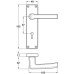 Lever Handles on Backplates for Lever Lock Aluminium Cransley Satin anodised
