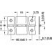 Continuous Hinge Rolled Straight Piano 3500 mm Length Open width 20 mm brass-plated