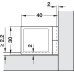 Glass Door Hinge 170° Set Door mounting without glass drilling Chrome plated