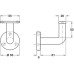 Handrail Bracket Suitable for Flat Based Handrails Depth 90 mm Satin stainless steel finish