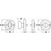 WC Release and Inside Turn for Startec Space Lever Handles 304 Stainless Steel Emergency release and inside turn Polished/satin stainless steel