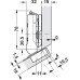 Concealed Cup Hinge 110° for 30° Angle Click on Arm Tiomos Screw fixing cup 45/9.5 without soft close
