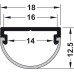 Drawer Profile for LED Flexible Strip Lights Loox 2194 For surface mounting Silver coloured anodised aluminium finish