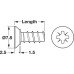 Varianta Screw Countersunk Head PZ Fully Threaded for Ø 3 mm Holes Nickel Plated Steel For drill holes with Ø 3 mm Length 13.5 mm nickel plated