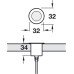 LED Round Light 16 V Ø 15-32 mm Light Set with Master Junction Box and Driver For use in plinths floors or decking Ø 32 mm 4 light set white 9000 K