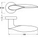 Lever Handles on Round Roses Zinc Alloy Mimas Brushed black nickel