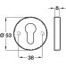 Escutcheon Euro Profile Ø 53 mm Stainless Steel Polished