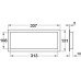 Ventilation Grille for Recess Mounting White Plastic Straight-edged Ventilation area 200 cm2 length 338 mm recessed length 314 mm height 132 mm recessed height 108 mm