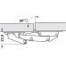 Swing Up Flap Hinge Opening Angle 90° For overlay mounting Nickel plated steel