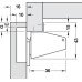 Swing up Hinge Screw Fixing Cup for Straight Flaps For caravan furniture Screw fixing cup