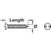 Security Screw Countersunk 2 Holes Size 4.2 x 32 mm TH5