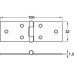 Butt Hinges Steel Table hinge height x width: 32 x 100 mm