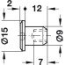 M6 Sleeve Nut with SW4 Hexagon Socket Steel With flat head burnished