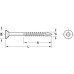 Spax® Screw Countersunk Head with TS Slot For MDF materials Length: 50 mm thread length: 35 mm thread Ø 4.5 mm