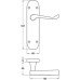 Lever Handles on Backplates for Lever Latch 167 mm Zinc Alloy Designed for interior doors Satin nickel