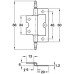 Flush Hinge Medium Duty for Inset Doors Length 88 mm Steel/Zinc Alloy With fixed pin Florentine bronzed