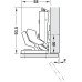 Concealed Hinge 125° for Glass/Mirror Doors Tiomos Mirro Glass thickness 3-8 mm Without integrated damper