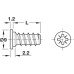 Varianta Screw Cylindrical Head Fully Threaded for Ø 5 mm Hole Length 16 mm PZ2 galvanized