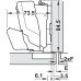 Concealed Cup Hinge 155° Standard Half Overlay/Twin Mounting Tiomos Click on arm With soft close screw fixing cup 45/9.5