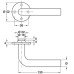Lever Handles Round Section on Round Roses 316 Stainless Steel Ben Nevis Ø 19 mm satin
