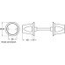 Knob Set Anti-Ligature Solid Stainless Steel Knob and lever set
