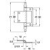 Flush Hinge Medium Duty for Inset Doors Length 77 mm Steel/Zinc Alloy With fixed pin Florentine bronzed