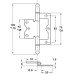 Flush Hinge Medium Duty for Inset Doors Steel With fixed pin Florentine bronzed