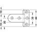 Butt Hinge Neuform Brass for Overlay Doors For door thickness 19-20 mm for side panel thickness from 17 mm polished nickel plated