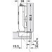 Concealed Cup Hinge 120° Standard Full Overlay Mounting Tiomos For standard applications with convenient opening angle Without soft close screw fixing cup 45/9.5
