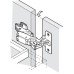 Concealed Cup Hinge and Plate 160° Soft Close Grass Tiomos With 1 part plate screw fixing