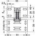 Swing Up Flap Hinge for Mounting with Panel Opening Angle 90° Caravan hinge for light flaps up to 2.1 kg Without soft closing mechanism