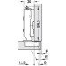 Concealed Cup Hinge 120° Standard Full Overlay Plus Tiomos For standard applications with convenient opening angle Without soft close screw fixing cup 45/9.5